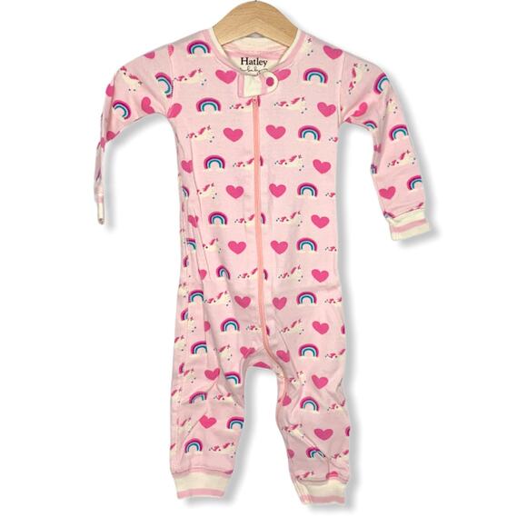 Hatley Unicorn One-piece Pajamas 9-12 - Picture 1 of 3